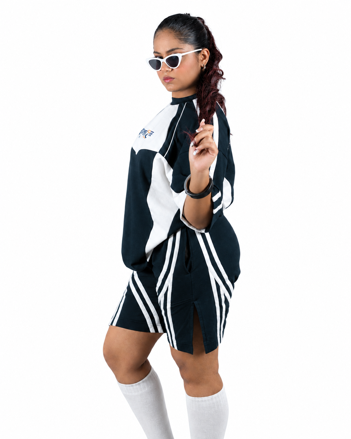 PANELED RAGLAN CO-ORD