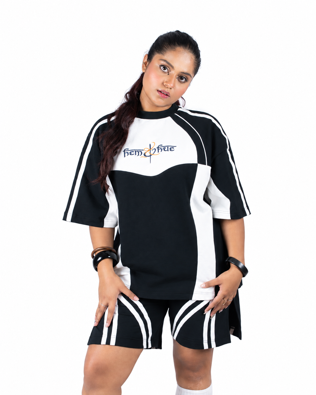 PANELED RAGLAN CO-ORD